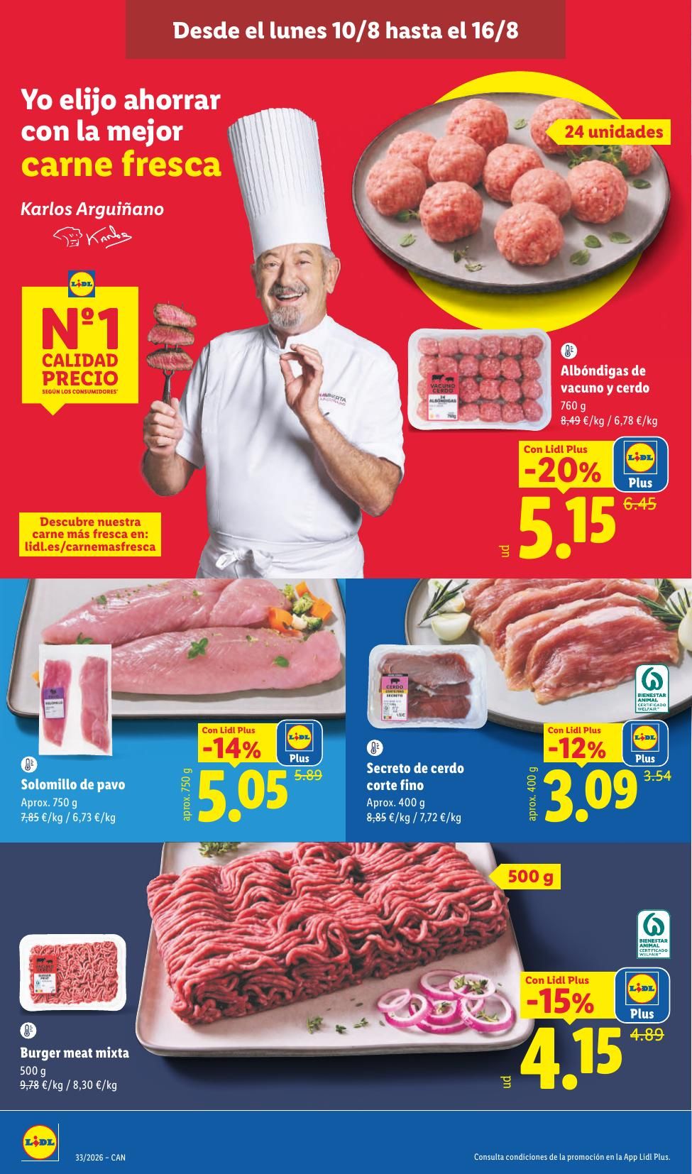 Folleto Lidl Alimentación · 10 de agosto de 2026 – 16 de agosto de 2026 — Página 10