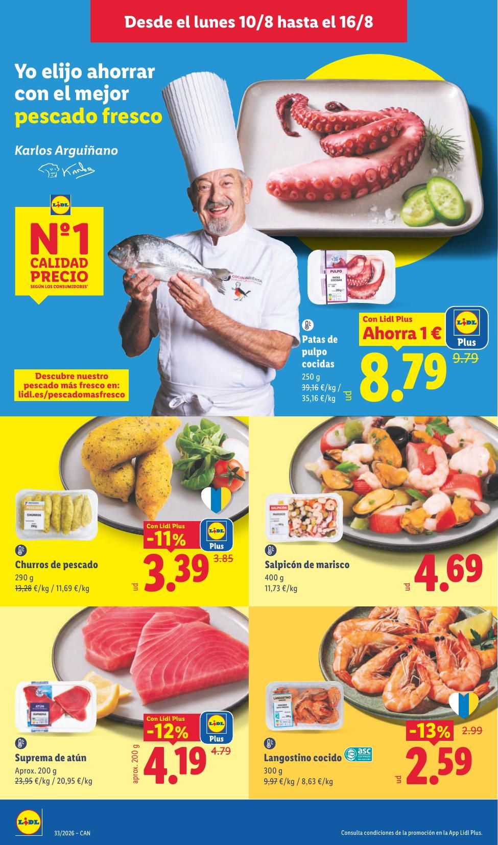 Folleto Lidl Alimentación · 10 de agosto de 2026 – 16 de agosto de 2026 — Página 12