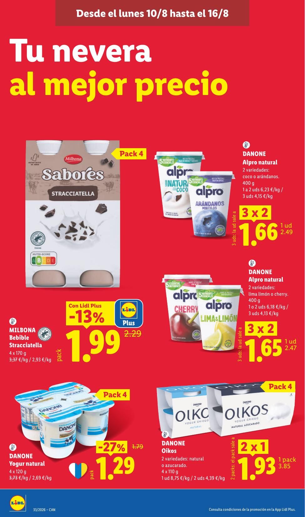 Folleto Lidl Alimentación · 10 de agosto de 2026 – 16 de agosto de 2026 — Página 14