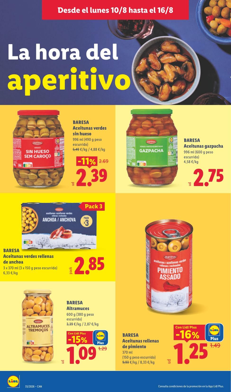 Folleto Lidl Alimentación · 10 de agosto de 2026 – 16 de agosto de 2026 — Página 20