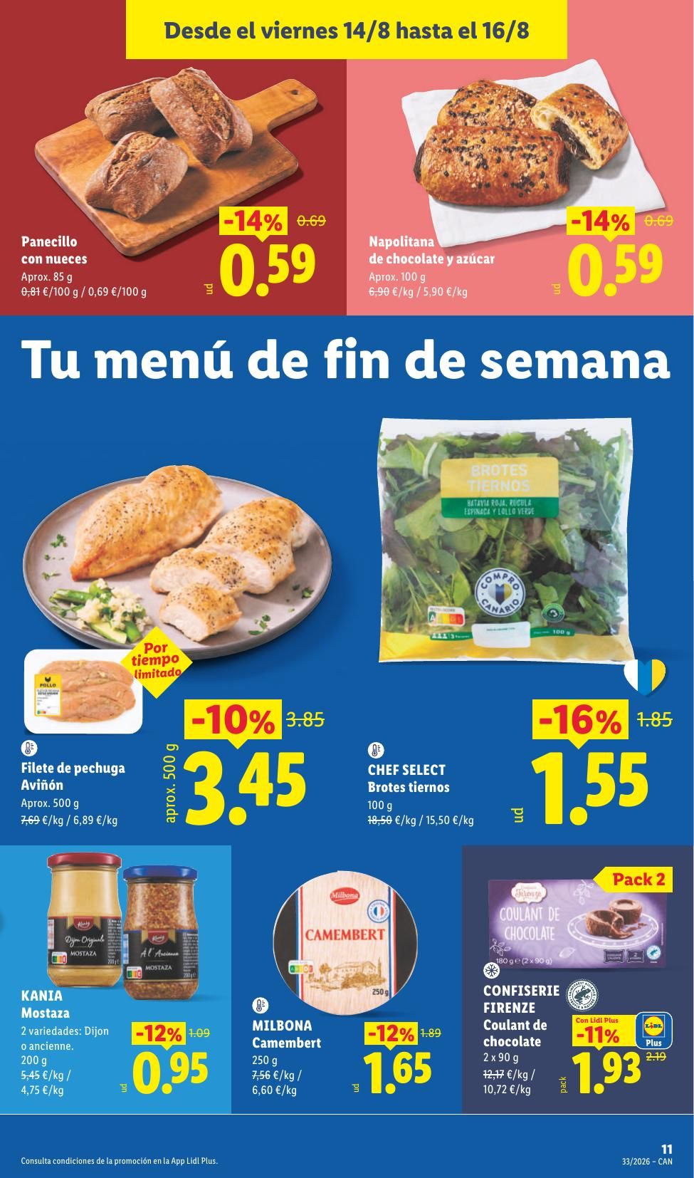 Folleto Lidl Alimentación · 10 de agosto de 2026 – 16 de agosto de 2026 — Página 33