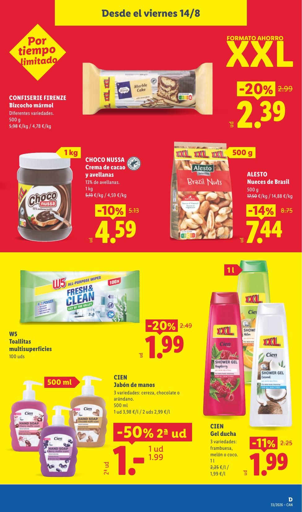 Folleto Lidl Alimentación · 10 de agosto de 2026 – 16 de agosto de 2026 — Página 39