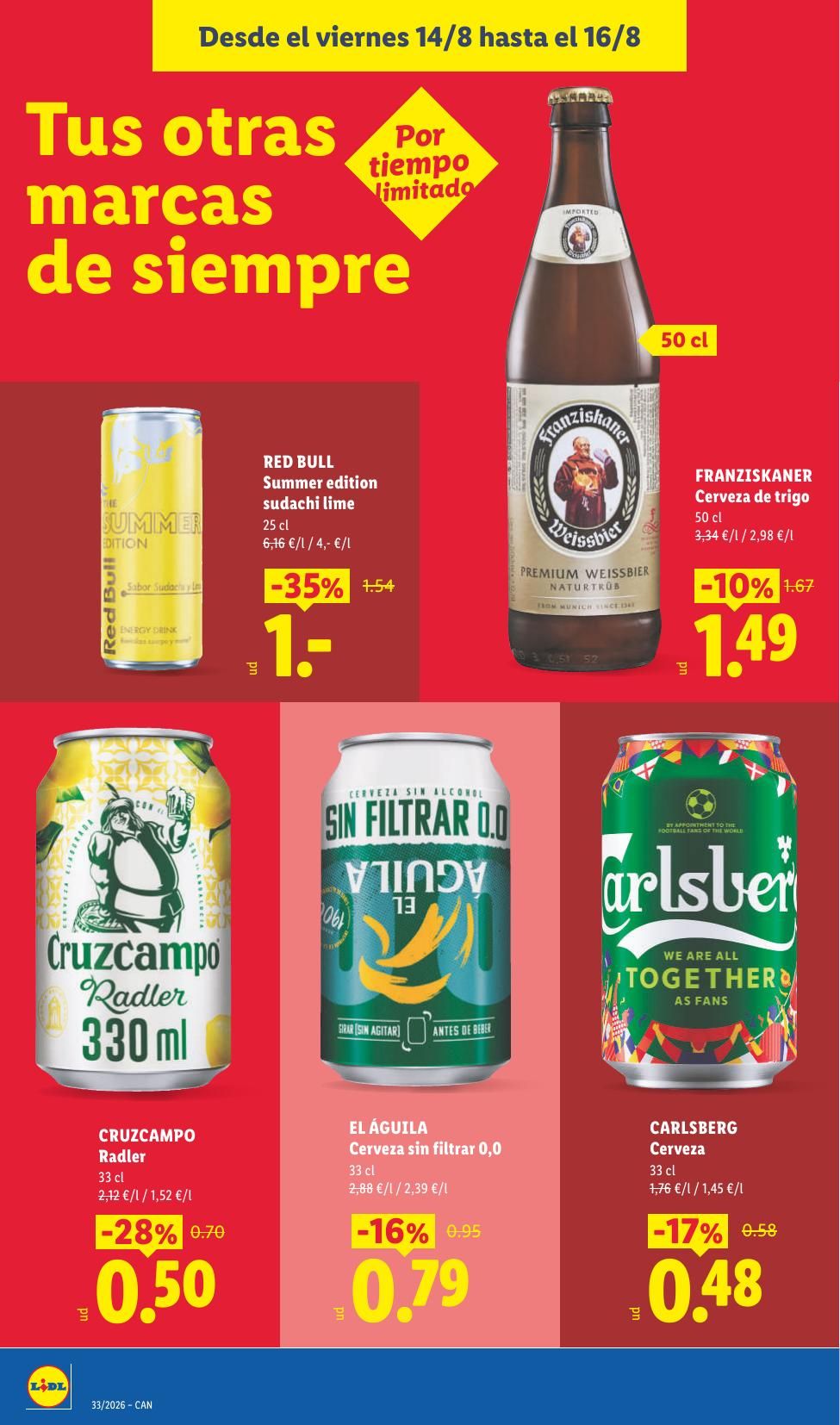 Folleto Lidl Alimentación · 10 de agosto de 2026 – 16 de agosto de 2026 — Página 48