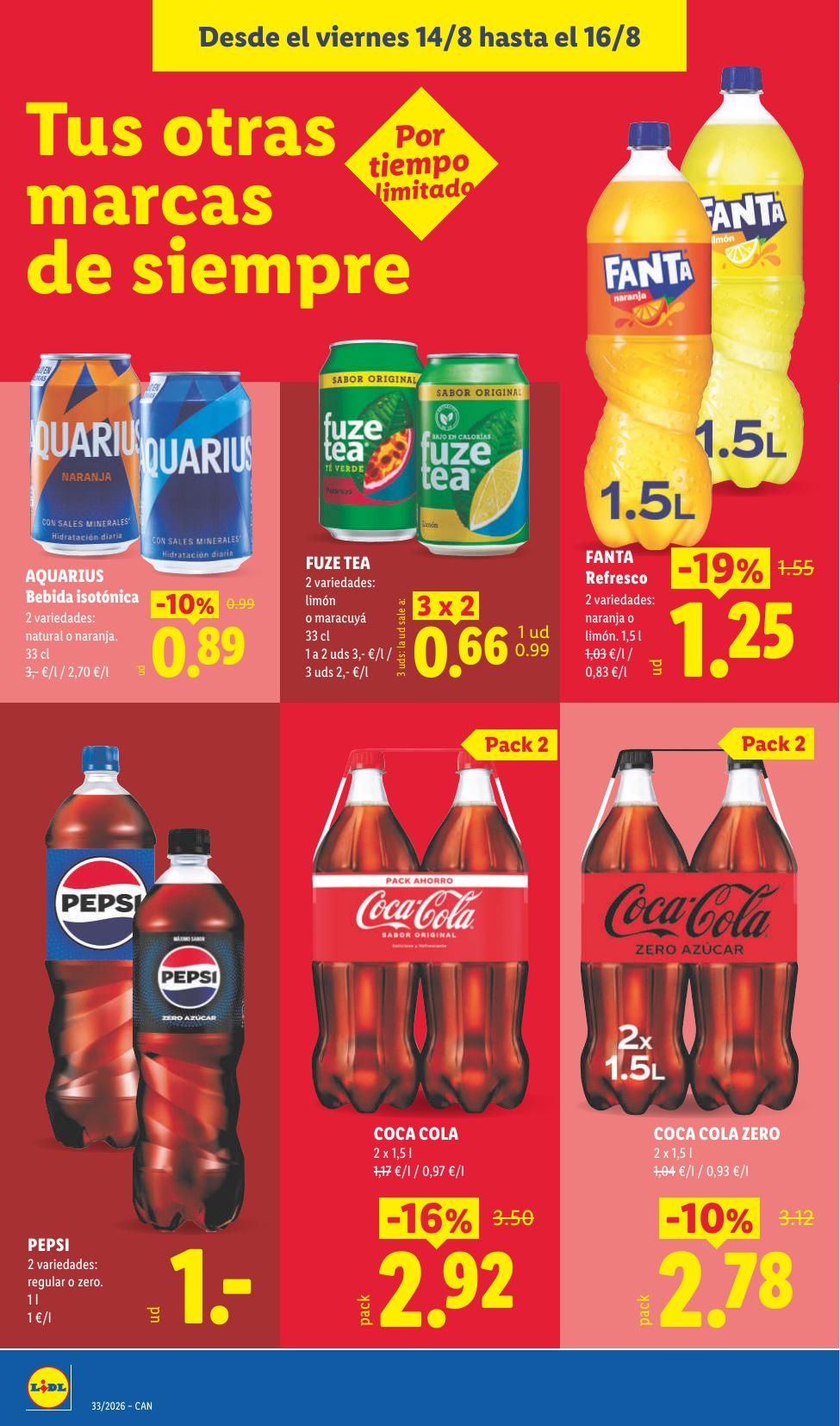 Folleto Lidl Alimentación · 10 de agosto de 2026 – 16 de agosto de 2026 — Página 50