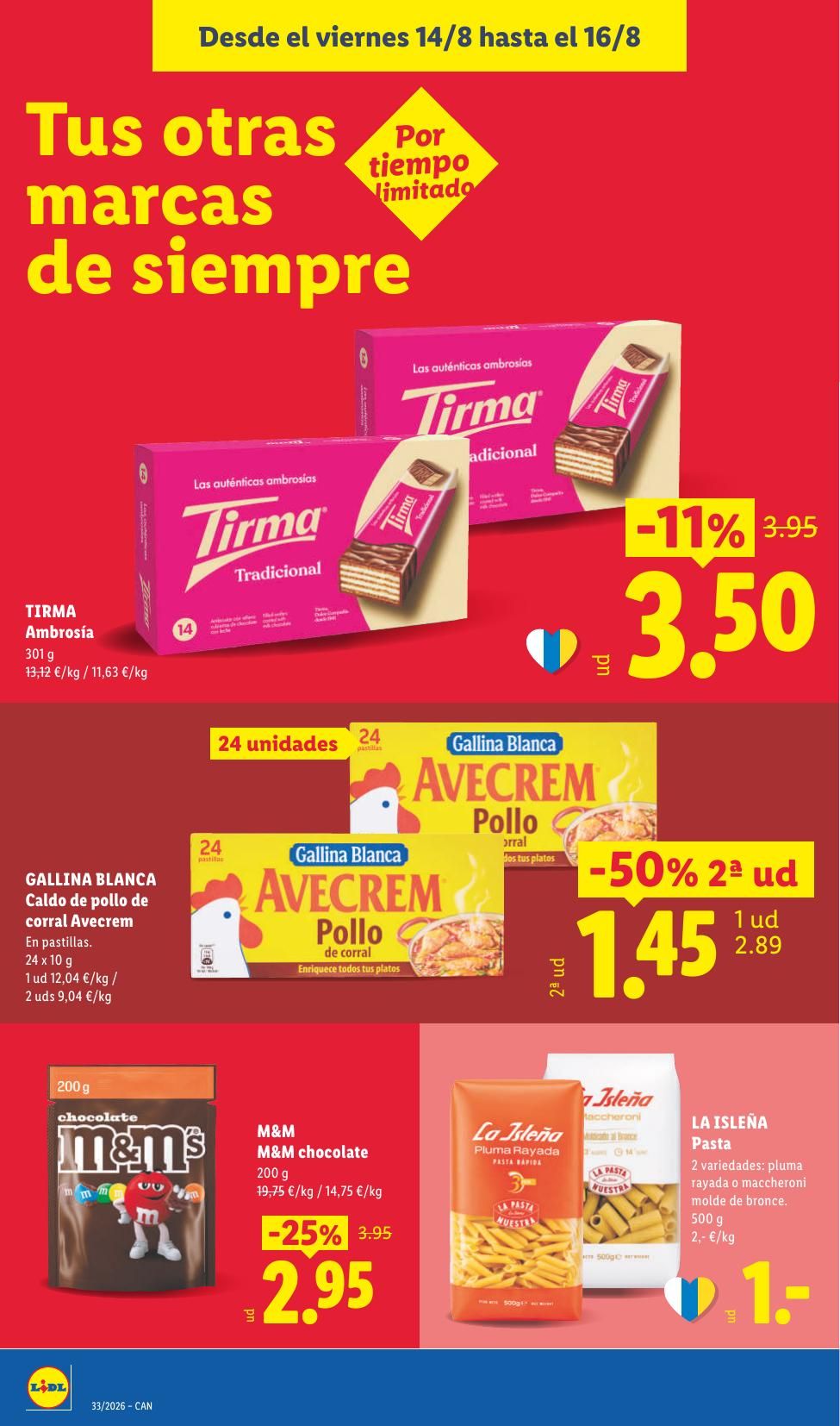 Folleto Lidl Alimentación · 10 de agosto de 2026 – 16 de agosto de 2026 — Página 52