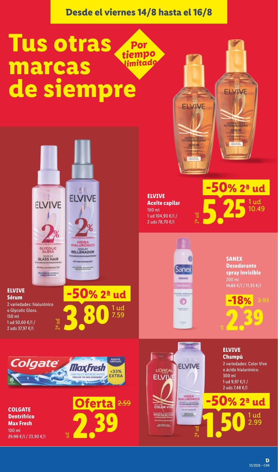 Folleto Lidl Alimentación · 10 de agosto de 2026 – 16 de agosto de 2026 — Página 55