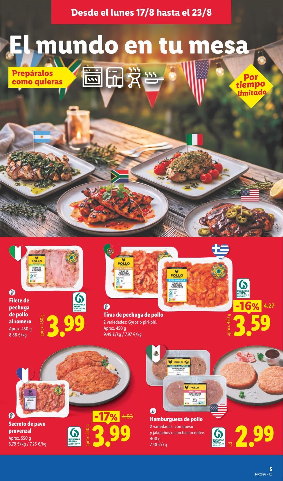 Folleto Lidl Alimentación · 17 de agosto de 2026 – 23 de agosto de 2026 — Página 9