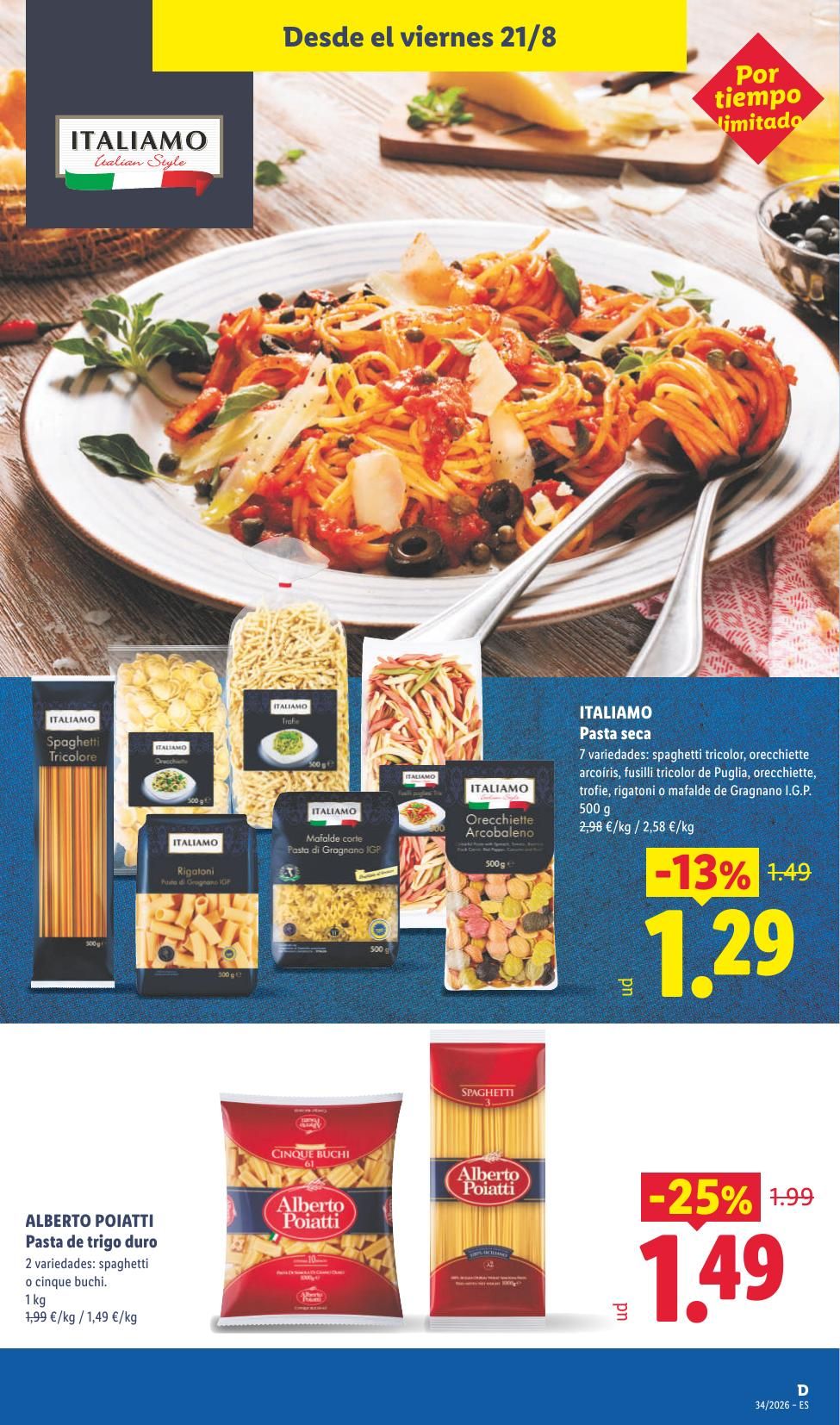 Folleto Lidl Alimentación · 17 de agosto de 2026 – 23 de agosto de 2026 — Página 45