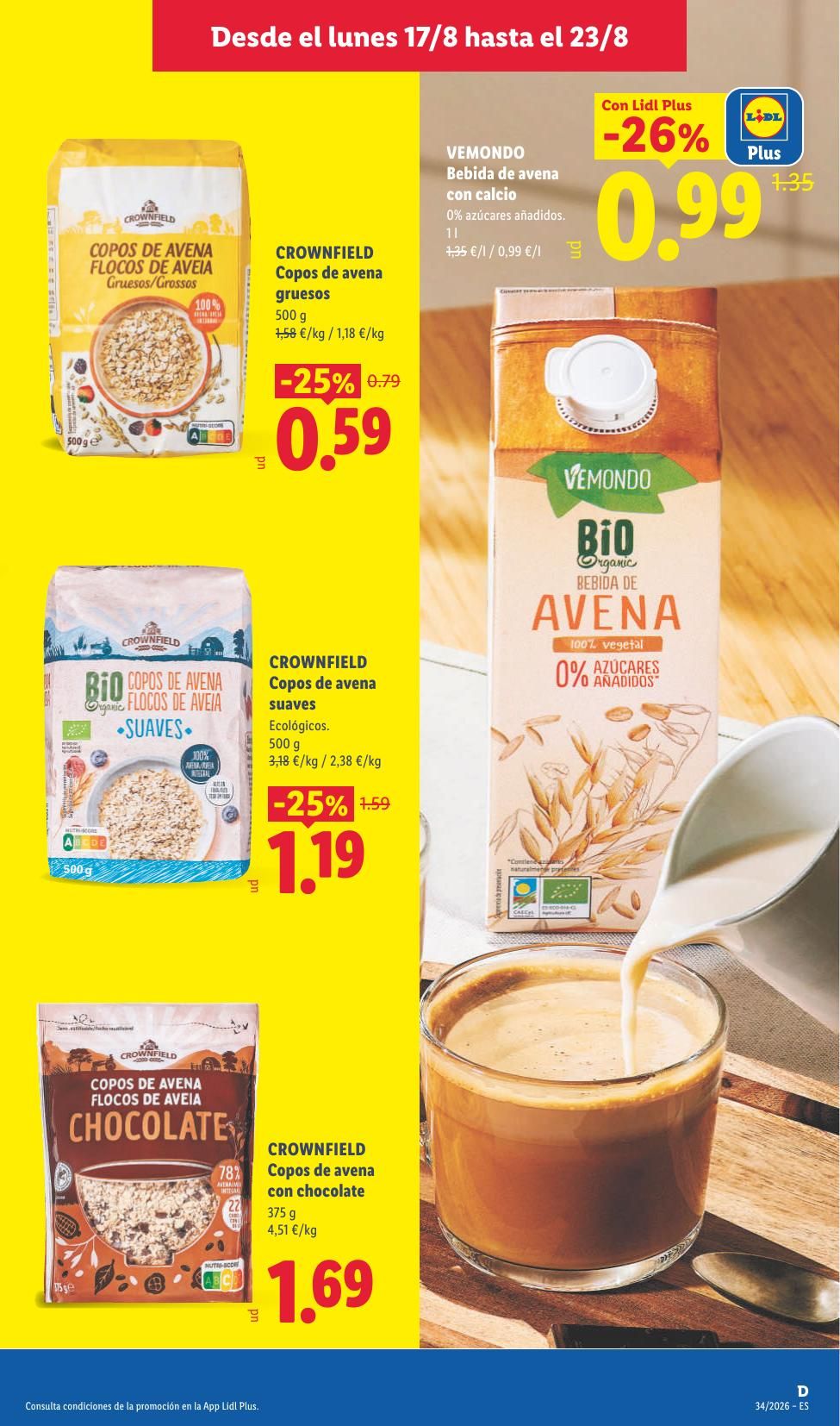 Folleto Lidl Alimentación · 17 de agosto de 2026 – 23 de agosto de 2026 — Página 17