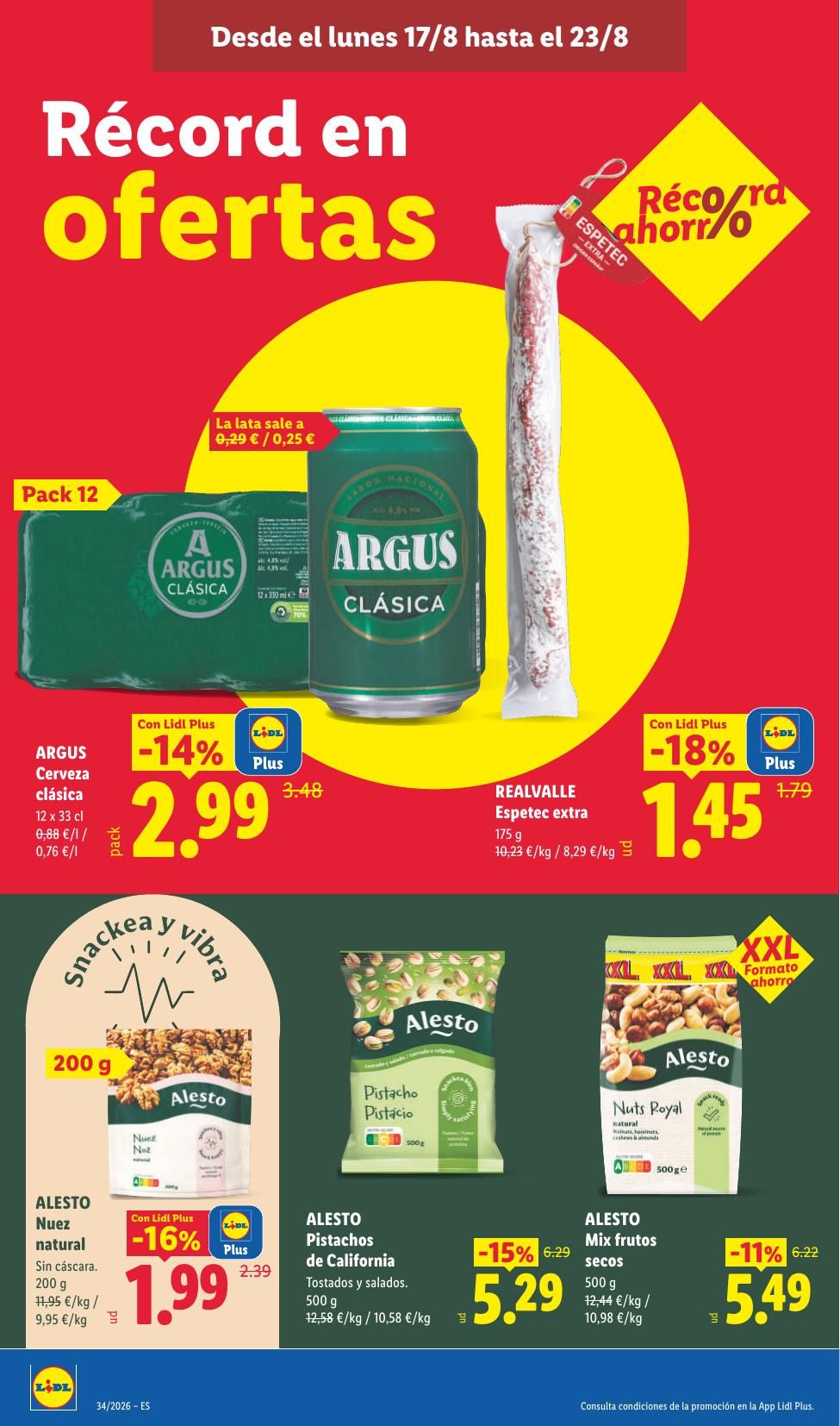 Folleto Lidl Alimentación · 17 de agosto de 2026 – 23 de agosto de 2026 — Página 22
