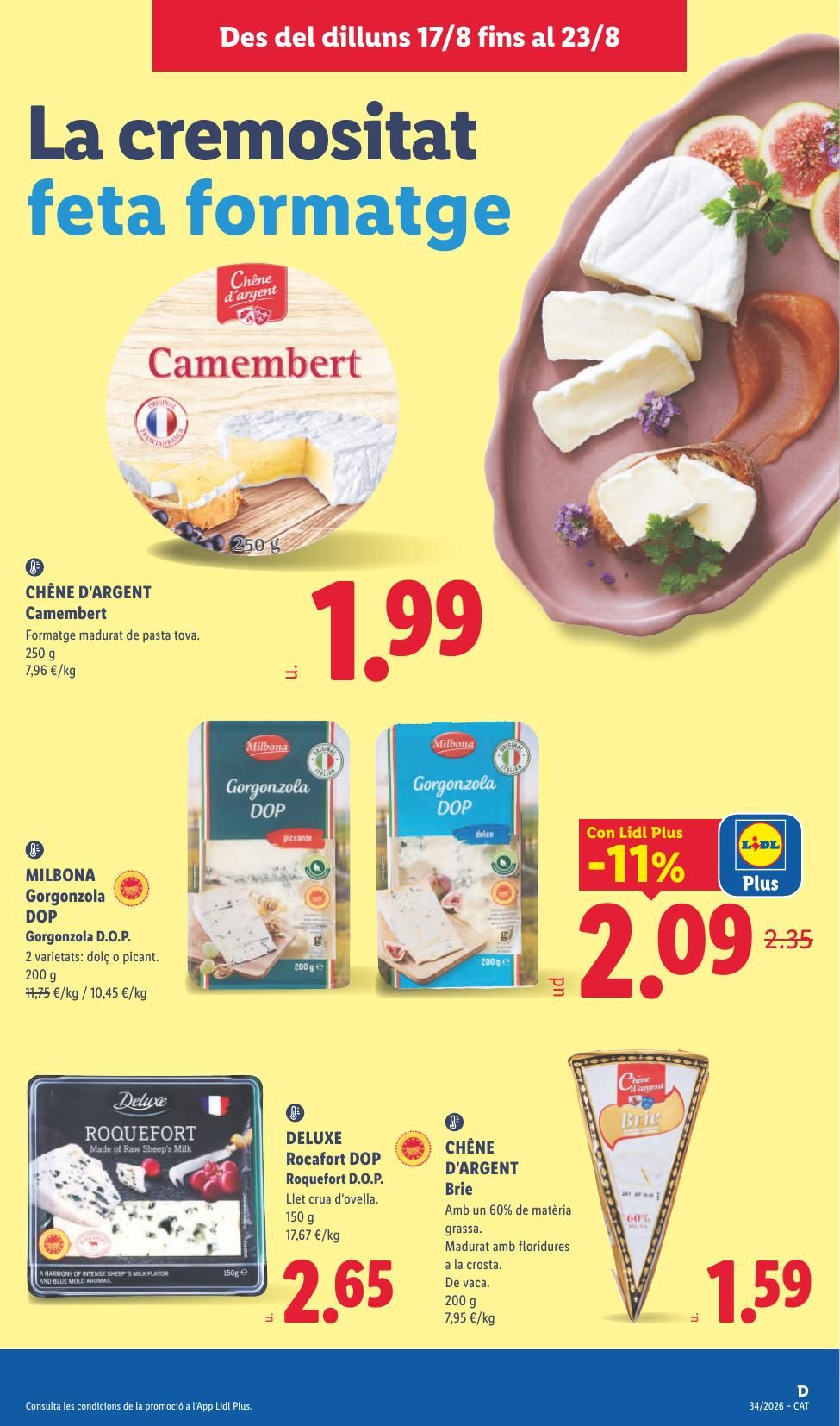 Folleto Lidl Alimentación · 17 de agosto de 2026 – 23 de agosto de 2026 — Página 13