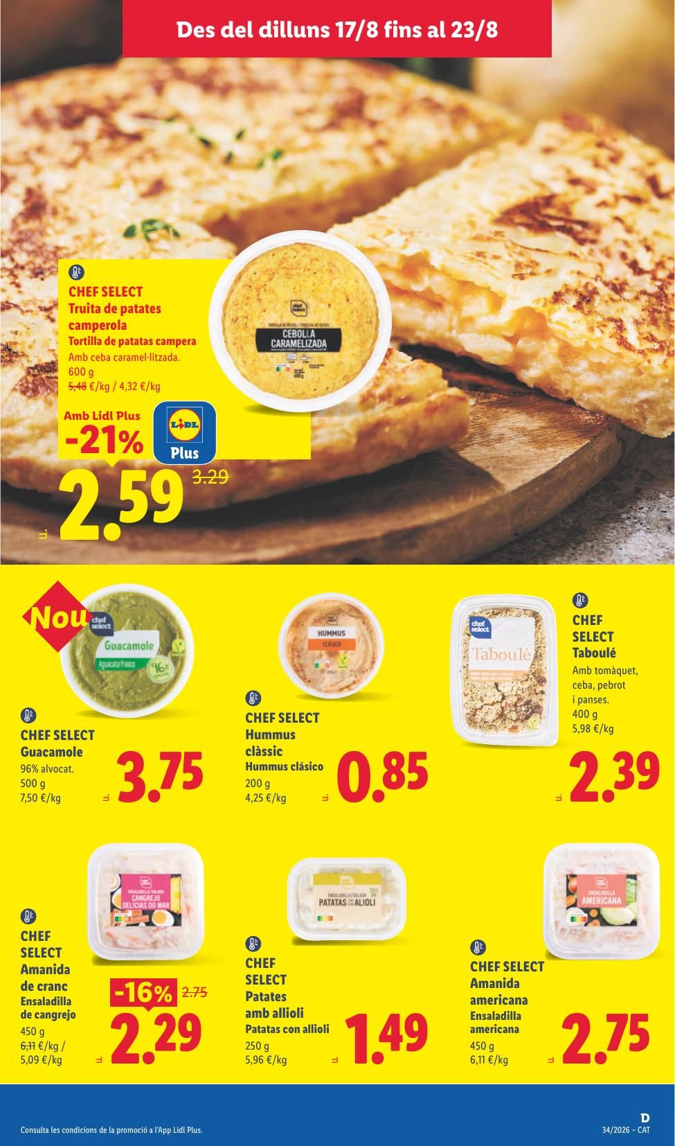 Folleto Lidl Alimentación · 17 de agosto de 2026 – 23 de agosto de 2026 — Página 15