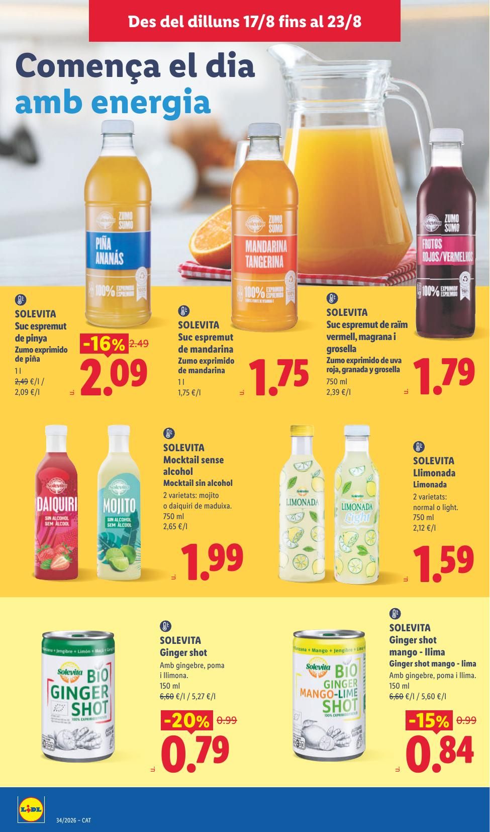 Folleto Lidl Alimentación · 17 de agosto de 2026 – 23 de agosto de 2026 — Página 16