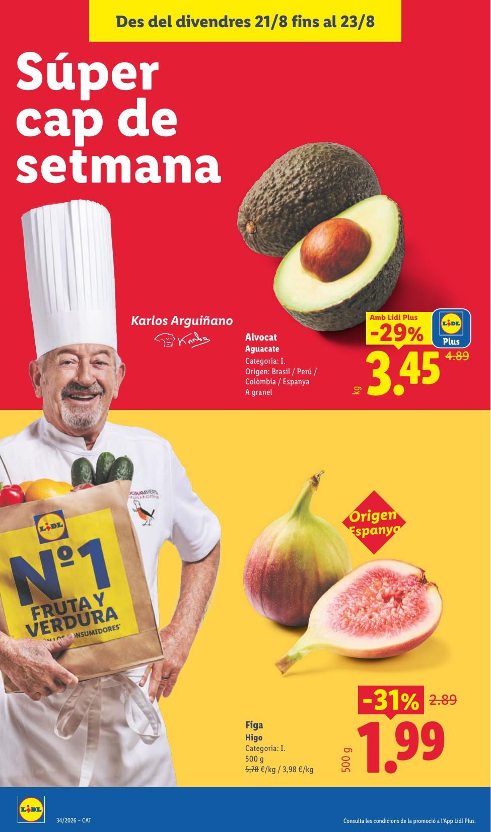 Folleto Lidl Alimentación · 17 de agosto de 2026 – 23 de agosto de 2026 — Página 34