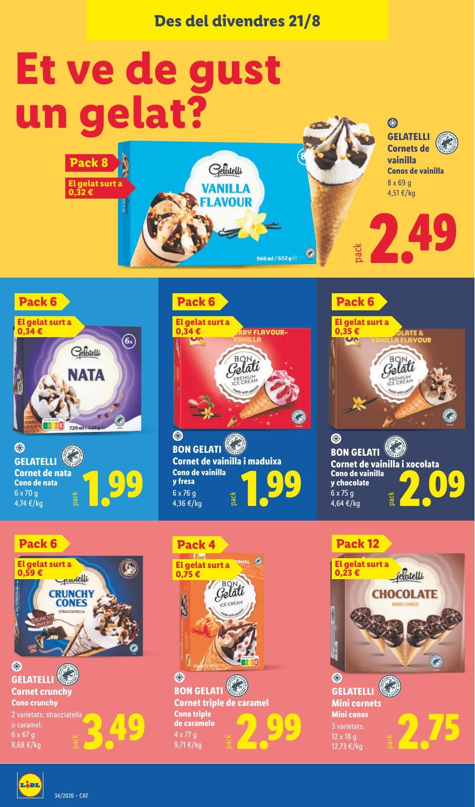 Folleto Lidl Alimentación · 17 de agosto de 2026 – 23 de agosto de 2026 — Página 38