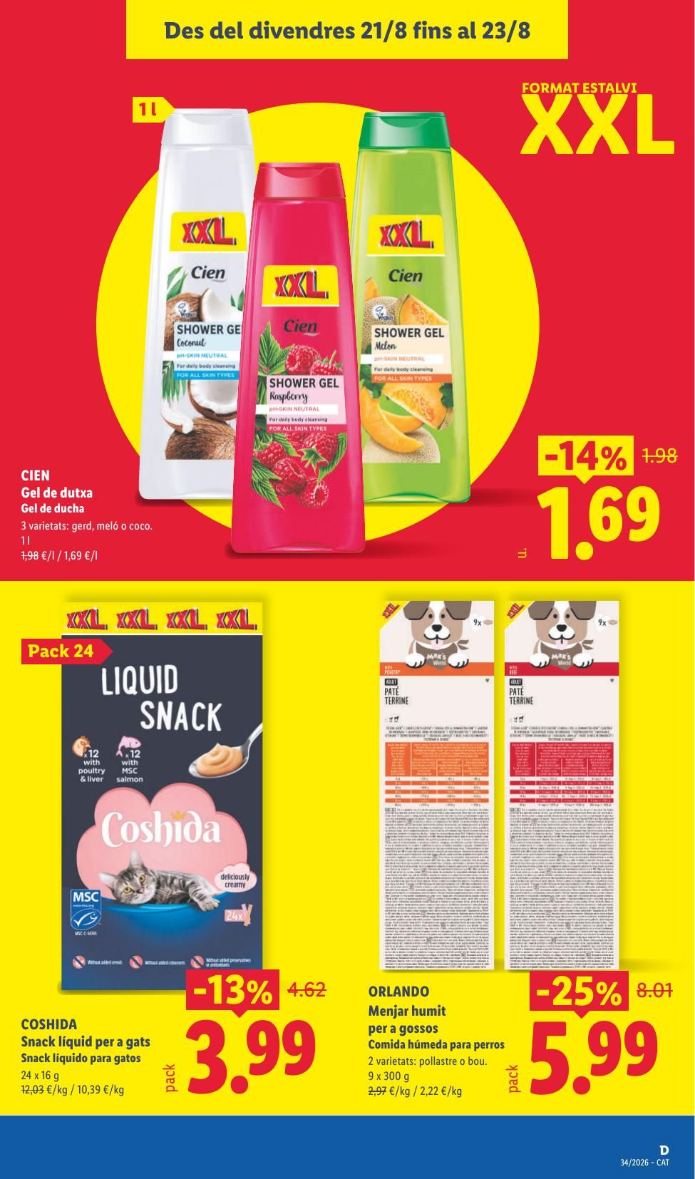 Folleto Lidl Alimentación · 17 de agosto de 2026 – 23 de agosto de 2026 — Página 47