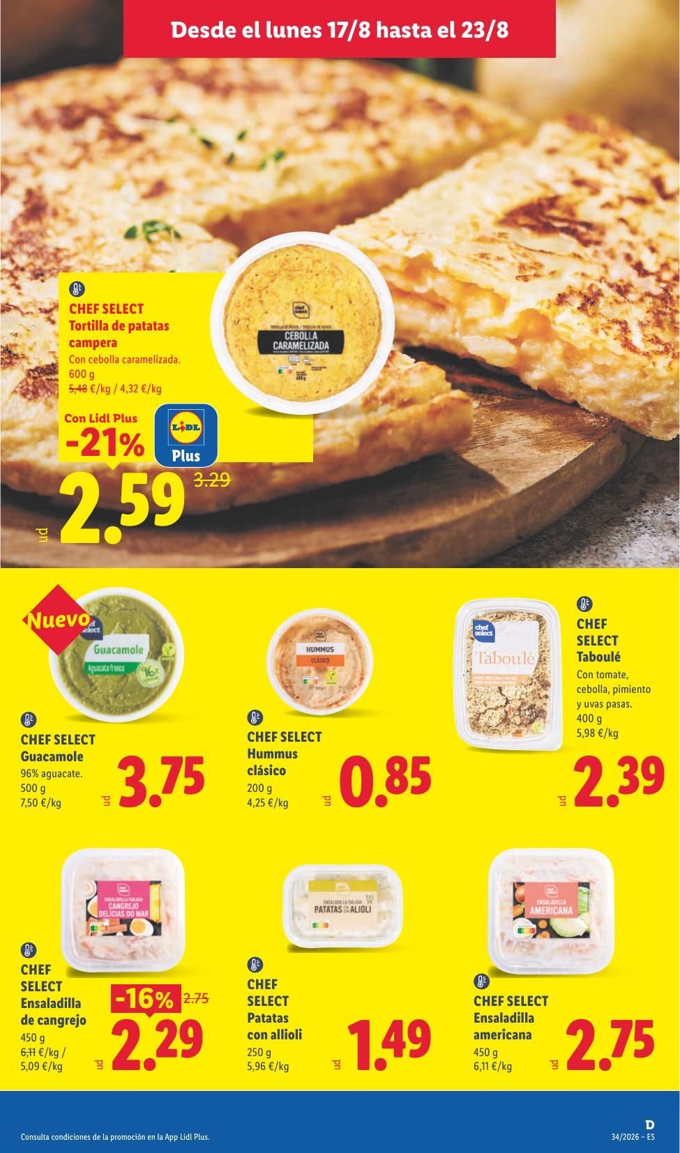 Folleto Lidl Alimentación · 17 de agosto de 2026 – 23 de agosto de 2026 — Página 15