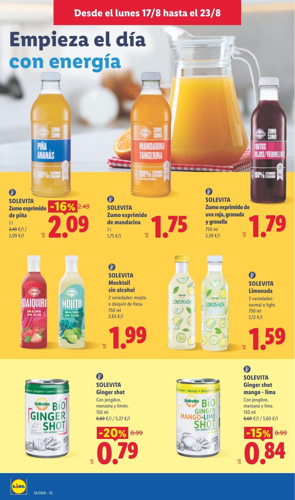 Folleto Lidl Alimentación · 17 de agosto de 2026 – 23 de agosto de 2026 — Página 16