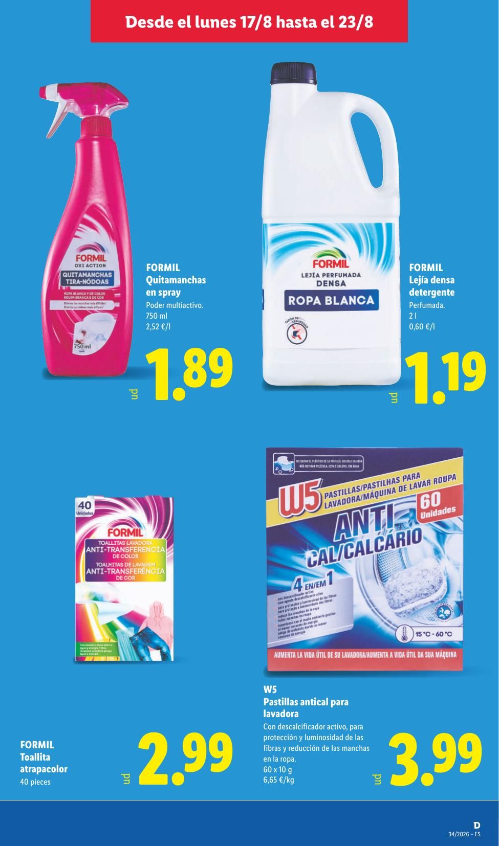 Folleto Lidl Alimentación · 17 de agosto de 2026 – 23 de agosto de 2026 — Página 33