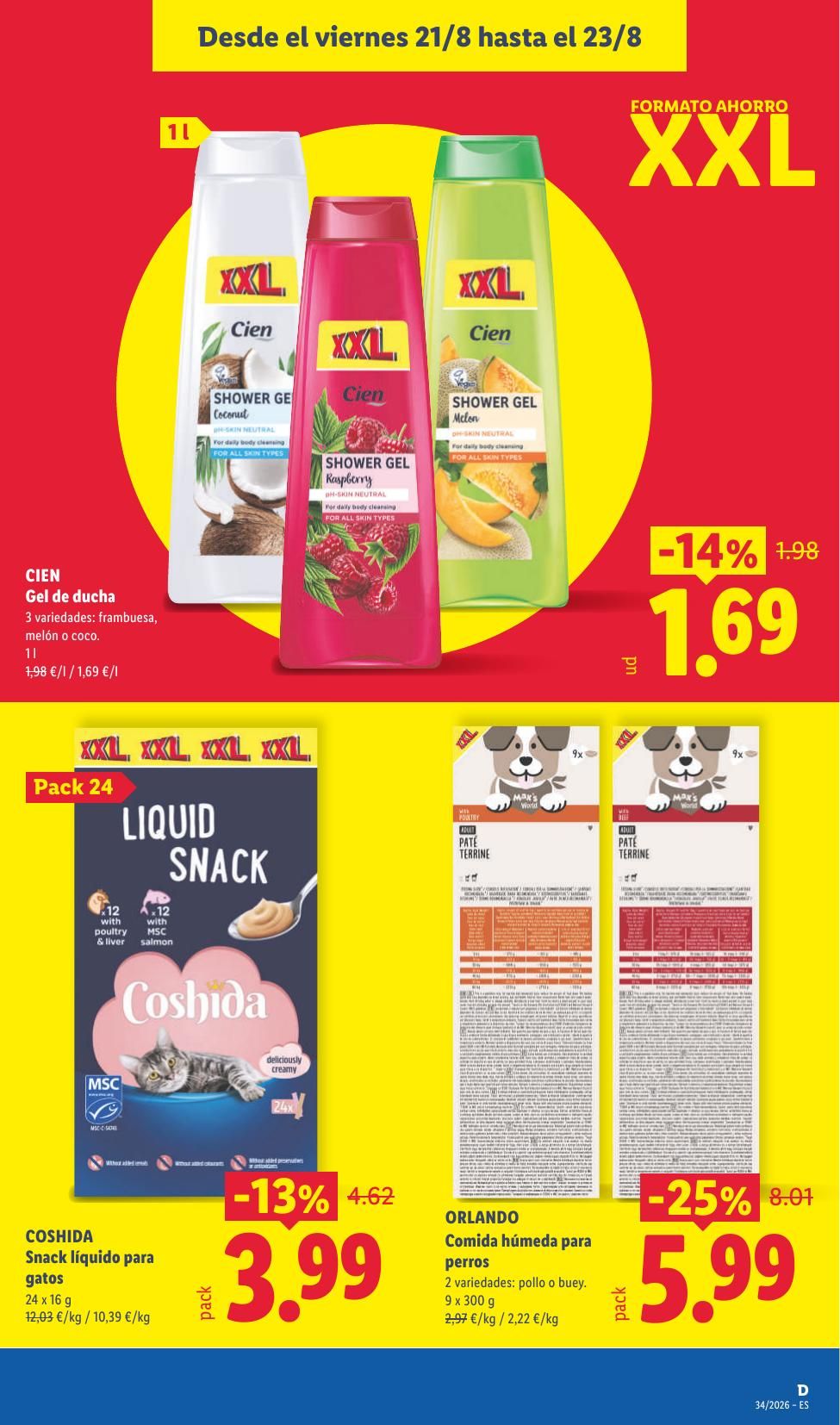 Folleto Lidl Alimentación · 17 de agosto de 2026 – 23 de agosto de 2026 — Página 47