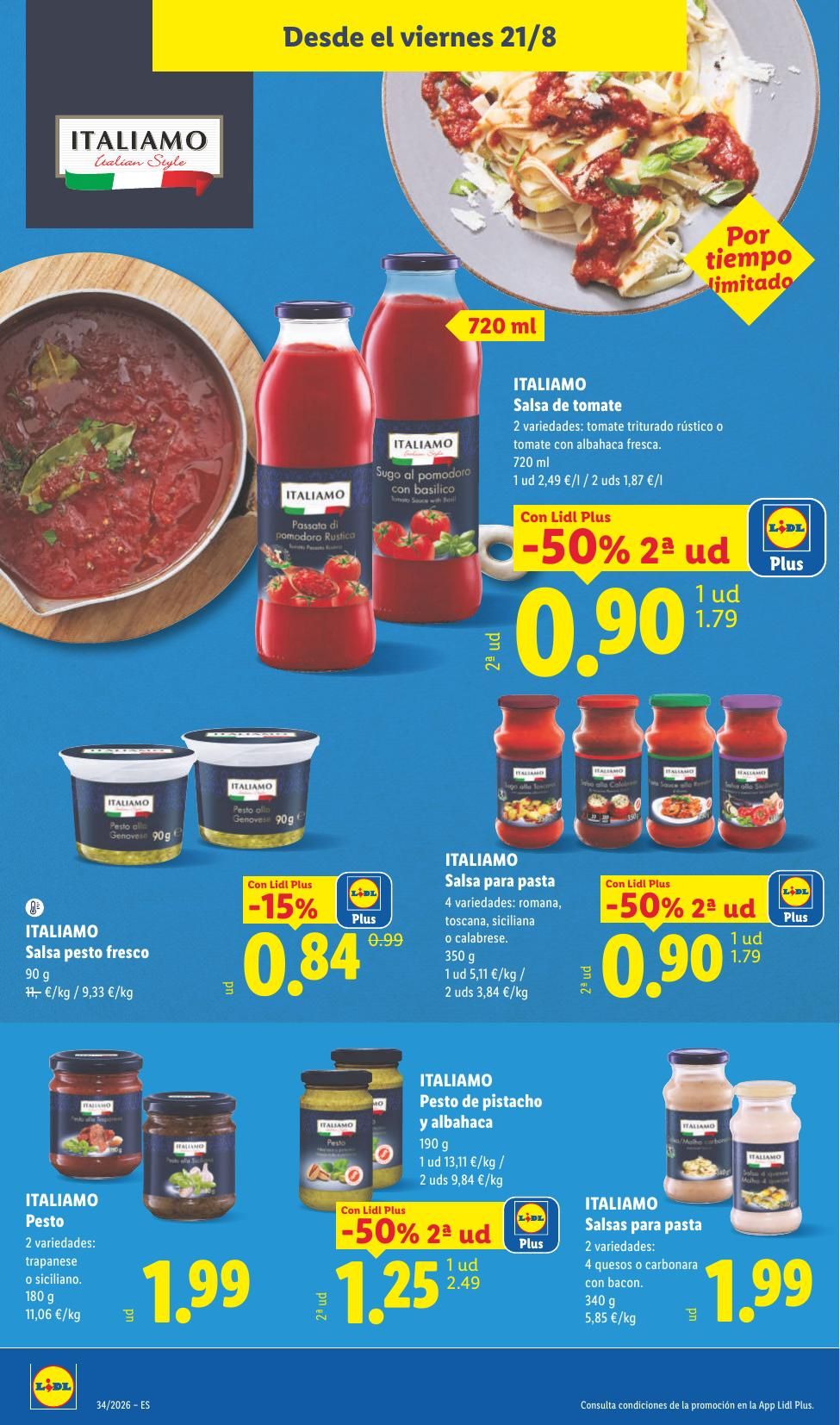 Folleto Lidl Alimentación · 17 de agosto de 2026 – 23 de agosto de 2026 — Página 44