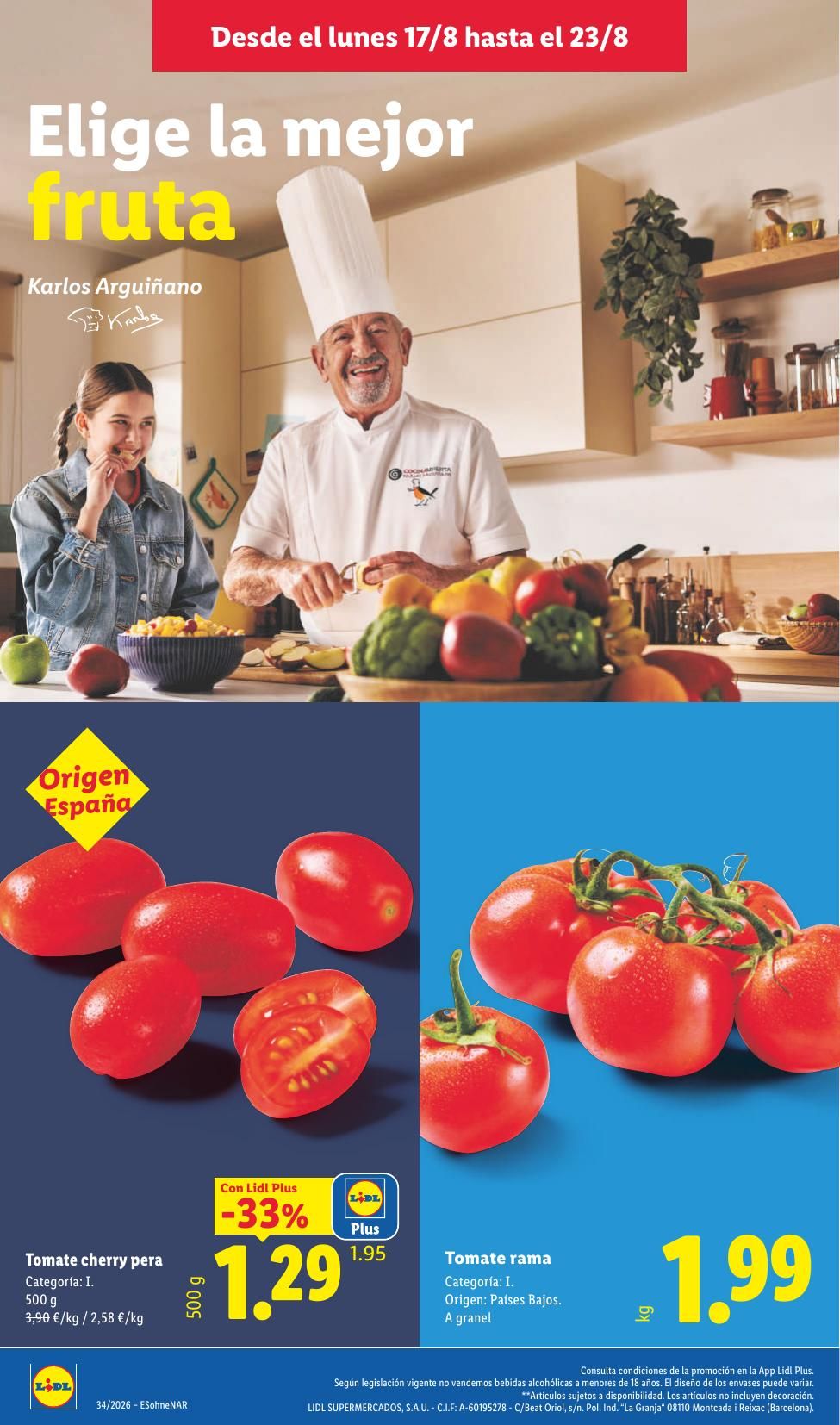 Folleto Lidl Alimentación · 17 de agosto de 2026 – 23 de agosto de 2026 — Página 4