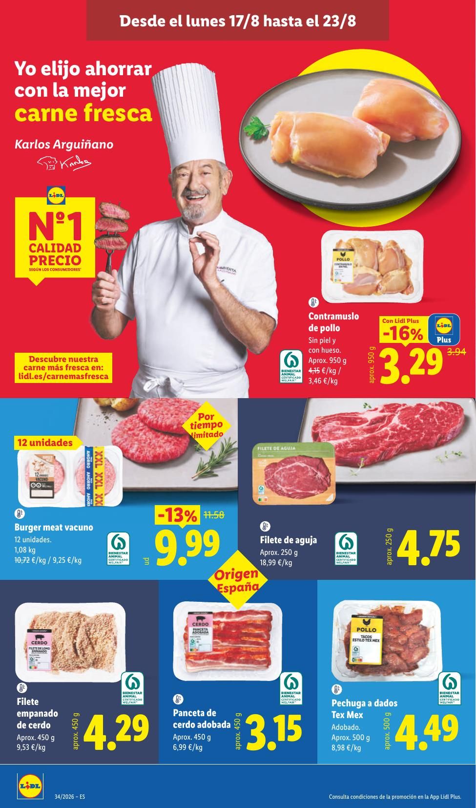 Folleto Lidl Alimentación · 17 de agosto de 2026 – 23 de agosto de 2026 — Página 8