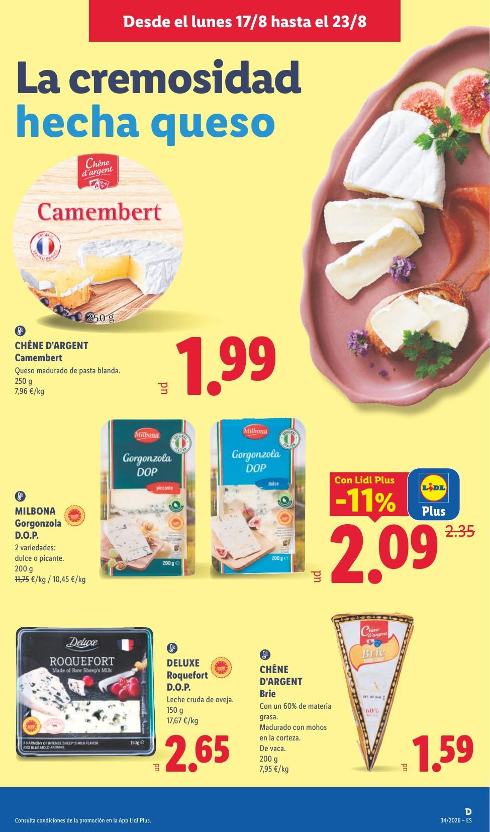 Folleto Lidl Alimentación · 17 de agosto de 2026 – 23 de agosto de 2026 — Página 13