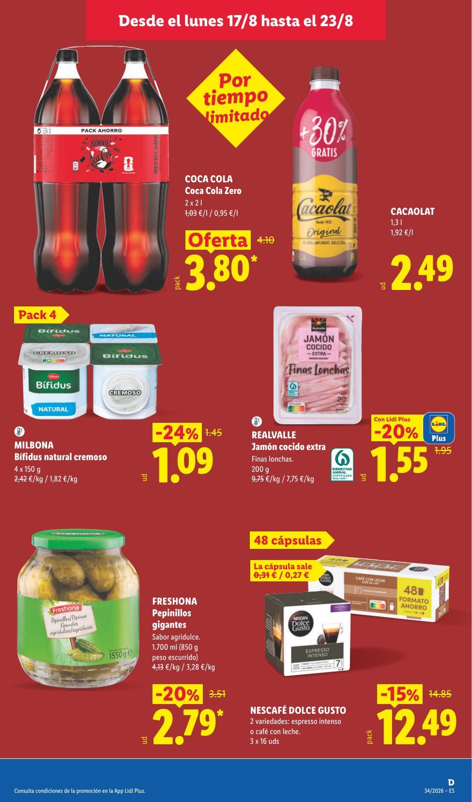 Folleto Lidl Alimentación · 17 de agosto de 2026 – 23 de agosto de 2026 — Página 23