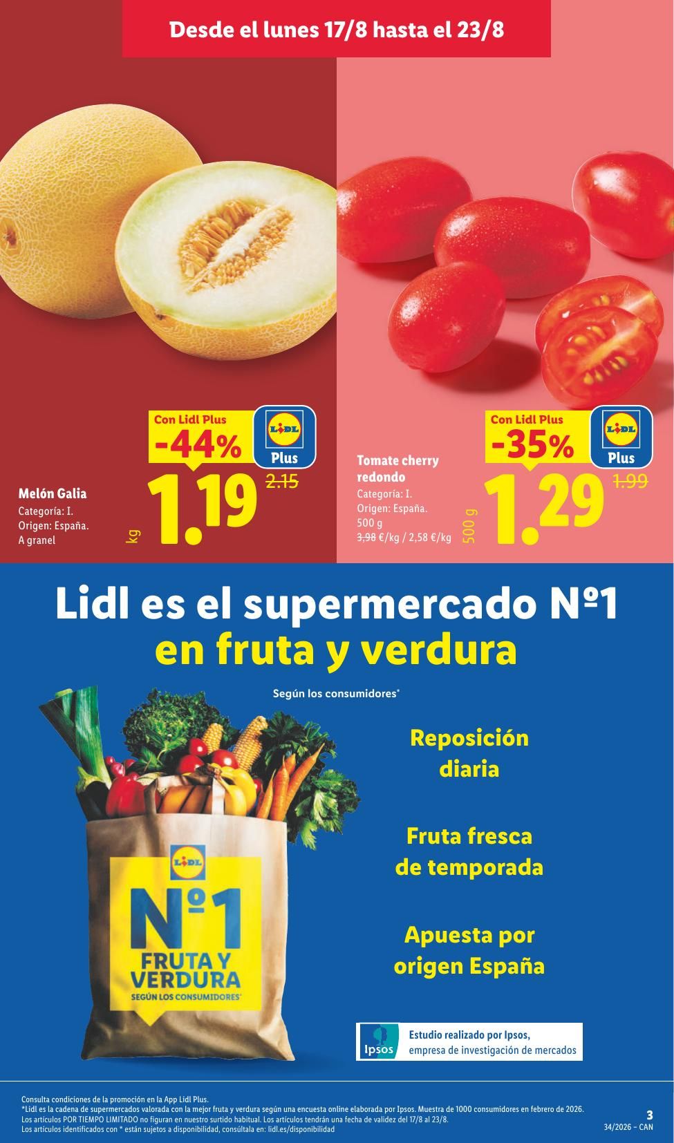 Folleto Lidl Alimentación · 17 de agosto de 2026 – 23 de agosto de 2026 — Página 3