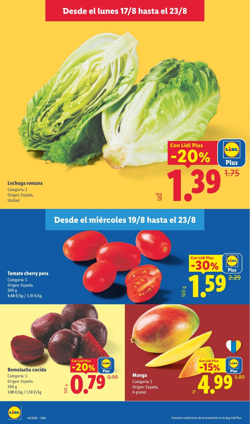 Folleto Lidl Alimentación · 17 de agosto de 2026 – 23 de agosto de 2026 — Página 4