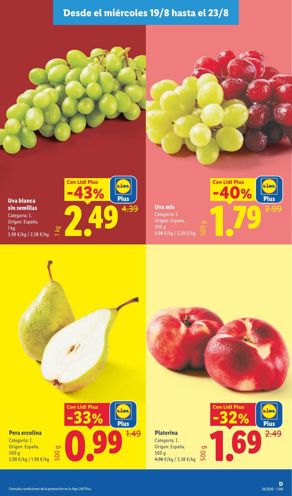 Folleto Lidl Alimentación · 17 de agosto de 2026 – 23 de agosto de 2026 — Página 5