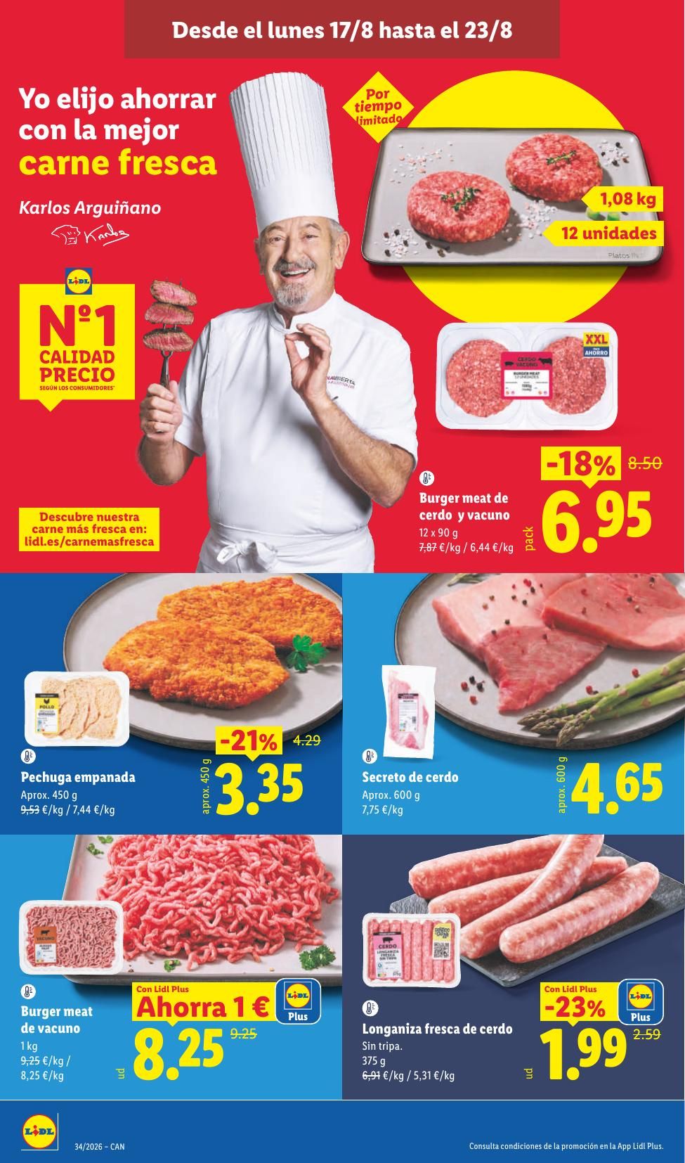 Folleto Lidl Alimentación · 17 de agosto de 2026 – 23 de agosto de 2026 — Página 8