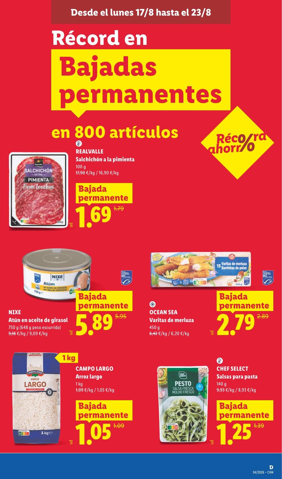 Folleto Lidl Alimentación · 17 de agosto de 2026 – 23 de agosto de 2026 — Página 25