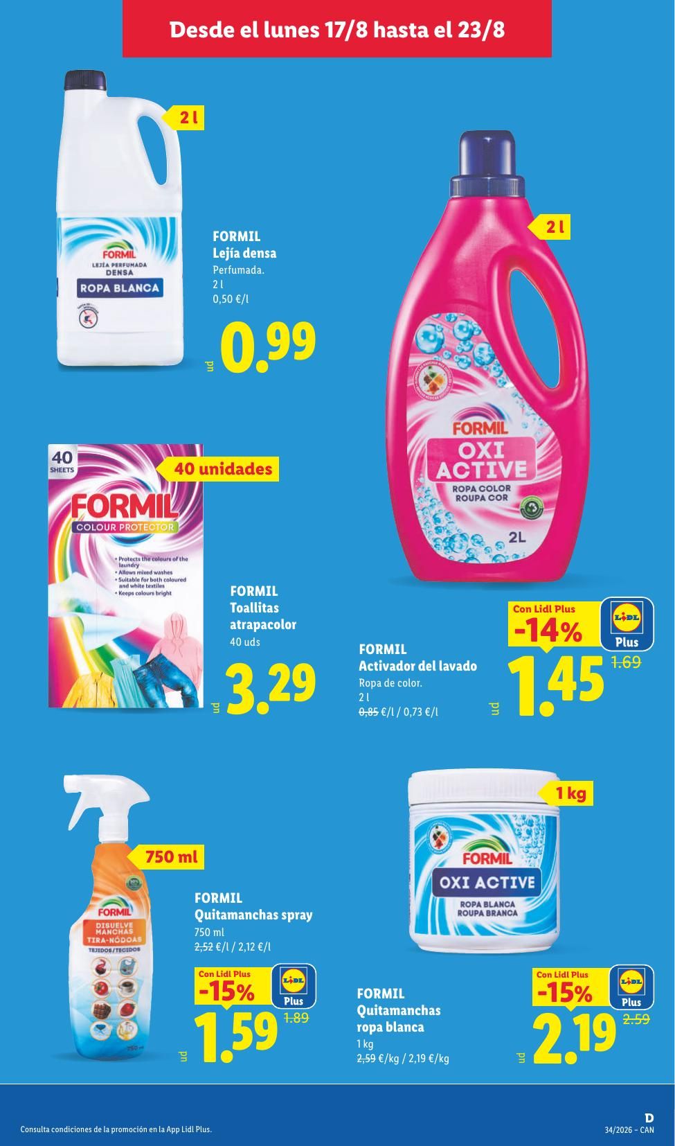 Folleto Lidl Alimentación · 17 de agosto de 2026 – 23 de agosto de 2026 — Página 33