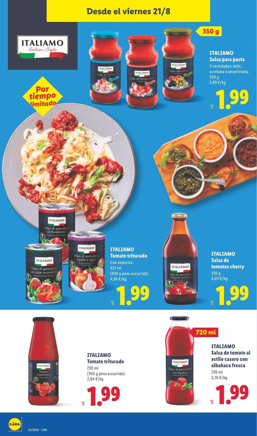Folleto Lidl Alimentación · 17 de agosto de 2026 – 23 de agosto de 2026 — Página 44