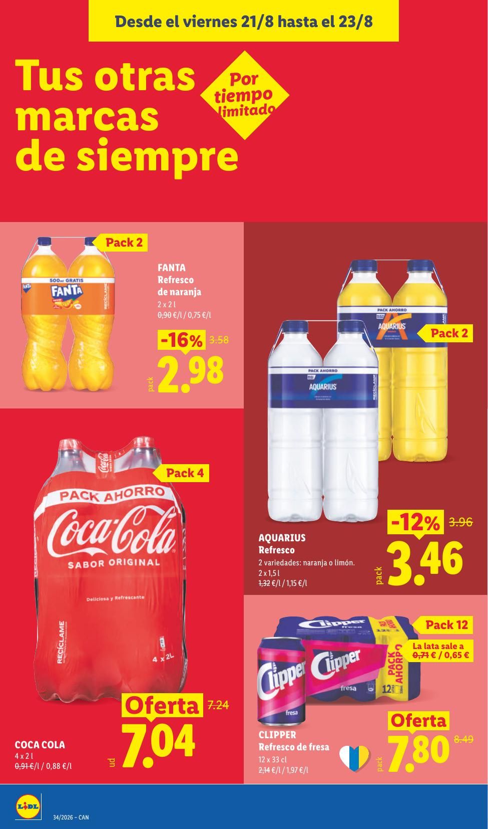 Folleto Lidl Alimentación · 17 de agosto de 2026 – 23 de agosto de 2026 — Página 56