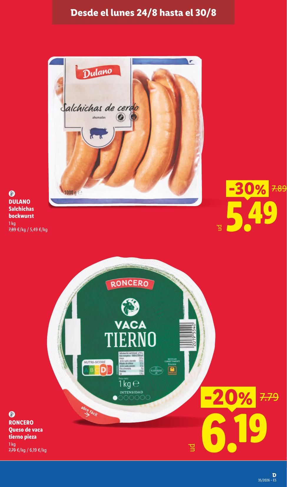 Folleto Lidl Alimentación · 24 de agosto de 2026 – 30 de agosto de 2026 — Página 3