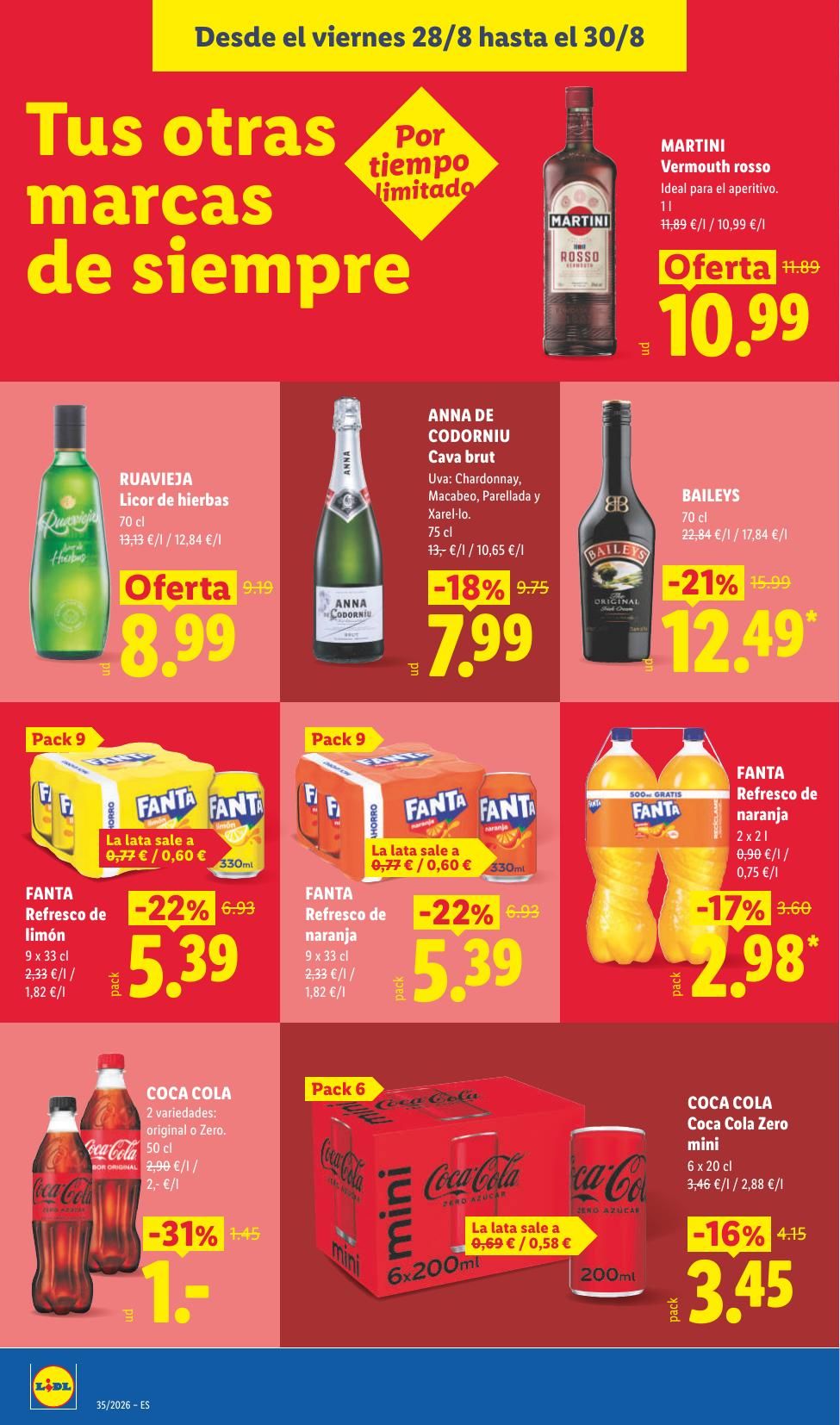 Folleto Lidl Alimentación · 24 de agosto de 2026 – 30 de agosto de 2026 — Página 38
