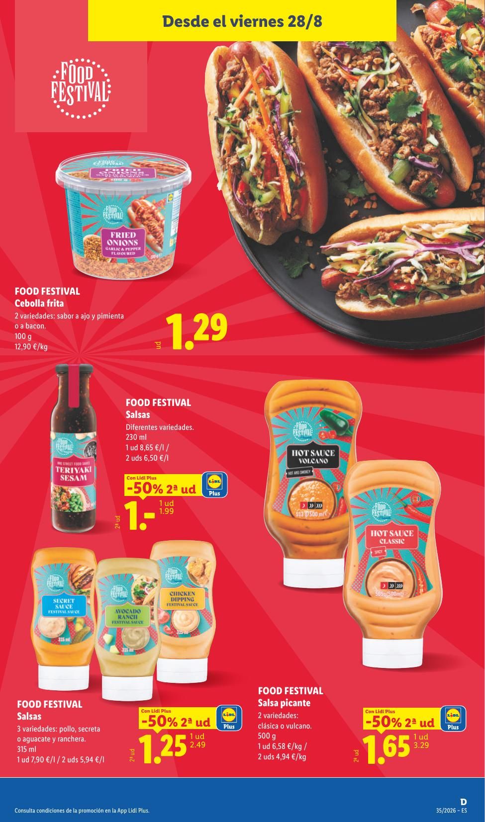 Folleto Lidl Alimentación · 24 de agosto de 2026 – 30 de agosto de 2026 — Página 31