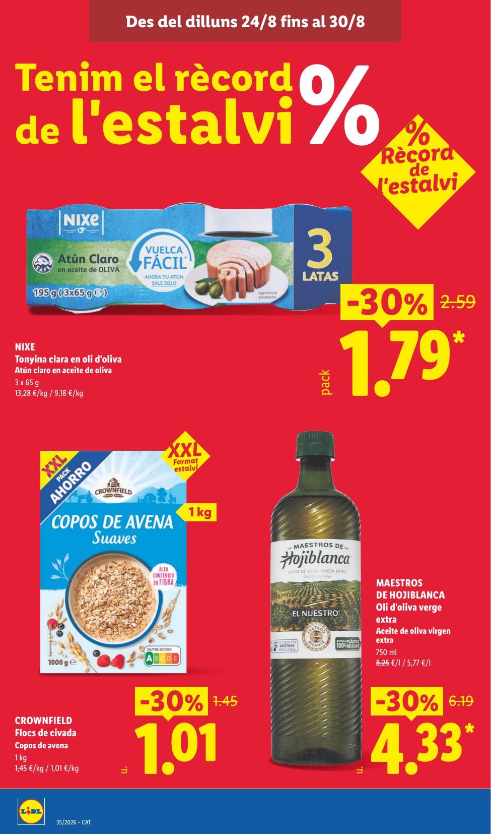 Folleto Lidl Alimentación · 24 de agosto de 2026 – 30 de agosto de 2026 — Página 2