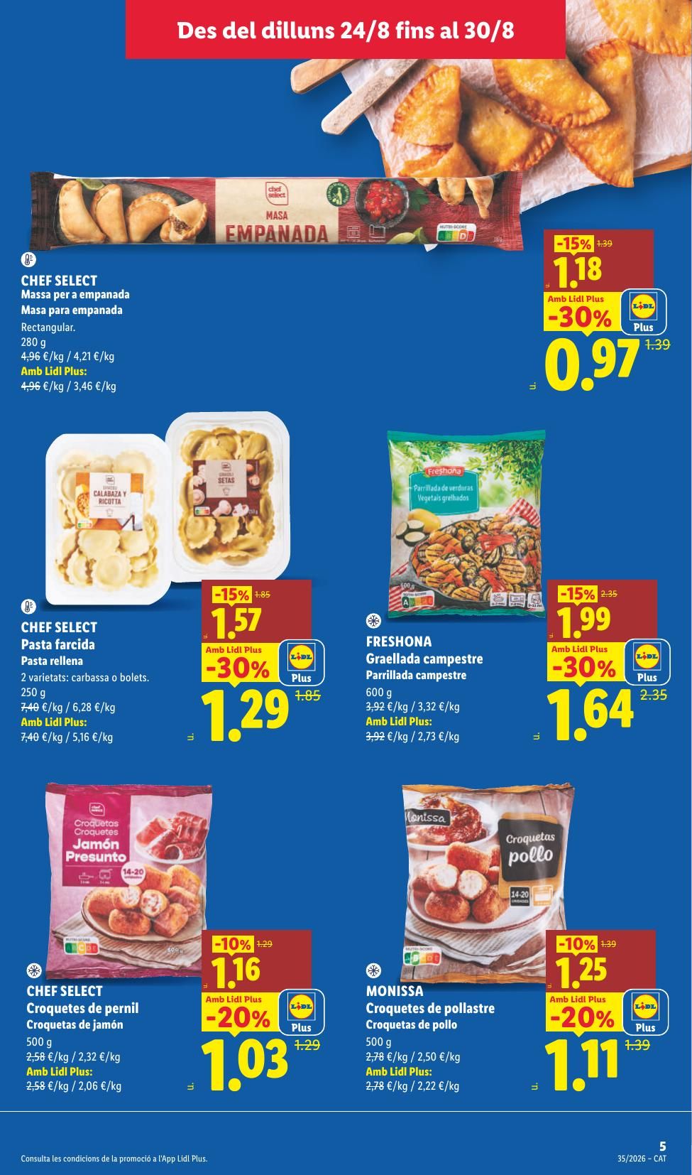 Folleto Lidl Alimentación · 24 de agosto de 2026 – 30 de agosto de 2026 — Página 7