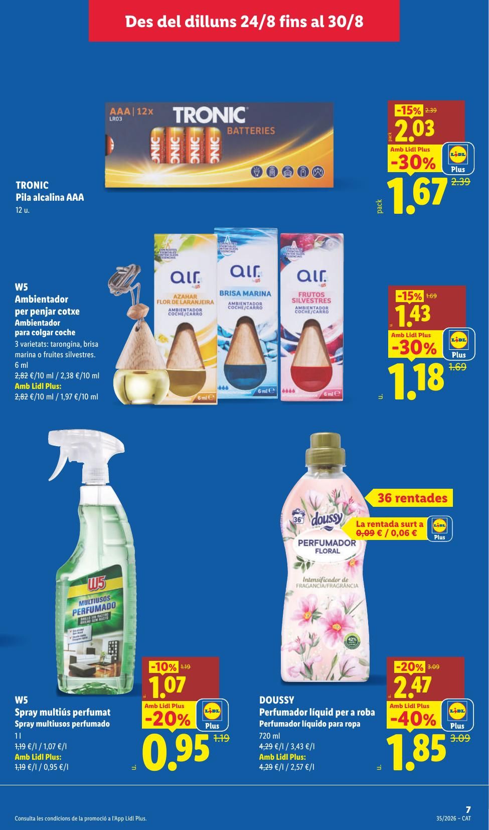 Folleto Lidl Alimentación · 24 de agosto de 2026 – 30 de agosto de 2026 — Página 11