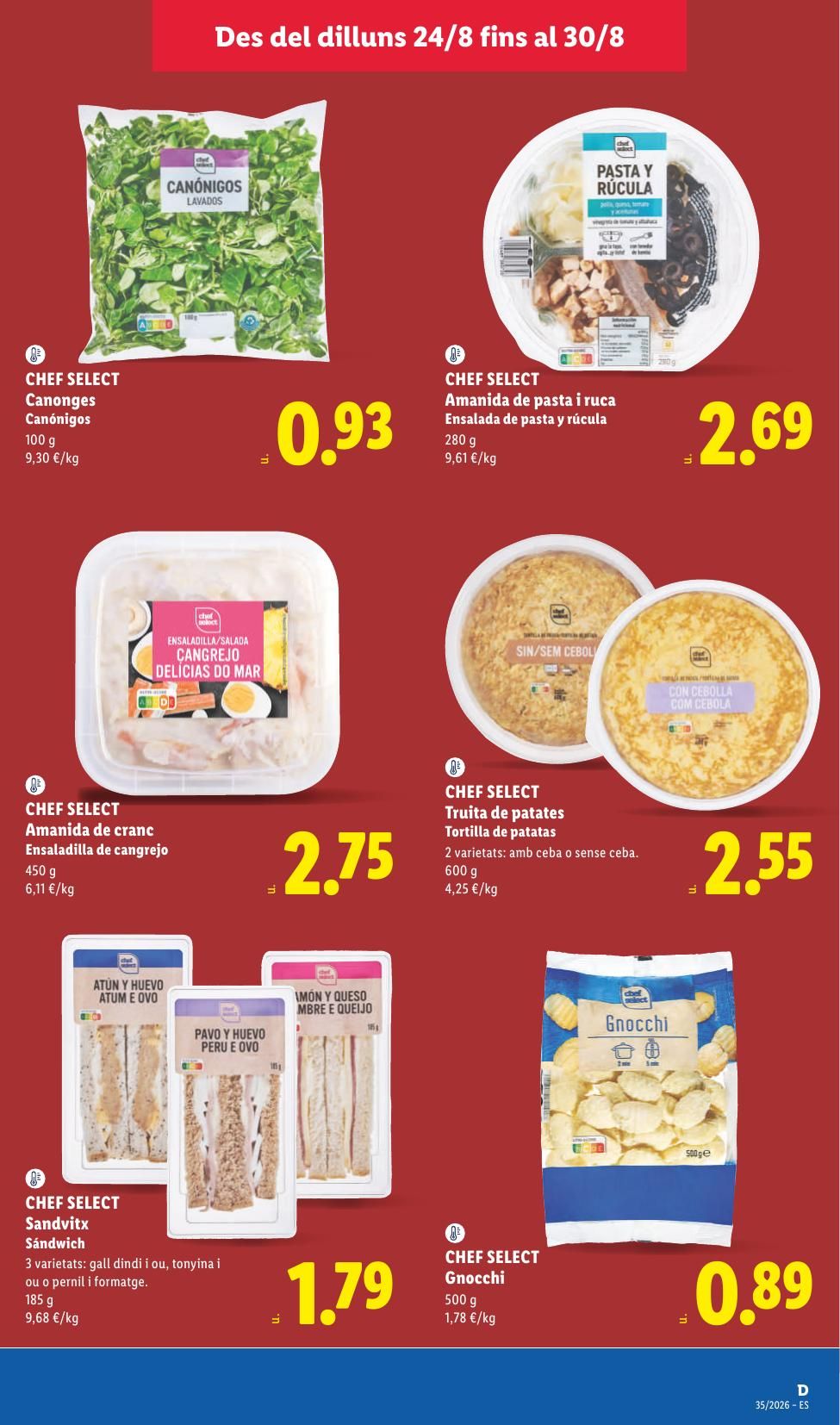 Folleto Lidl Alimentación · 24 de agosto de 2026 – 30 de agosto de 2026 — Página 19