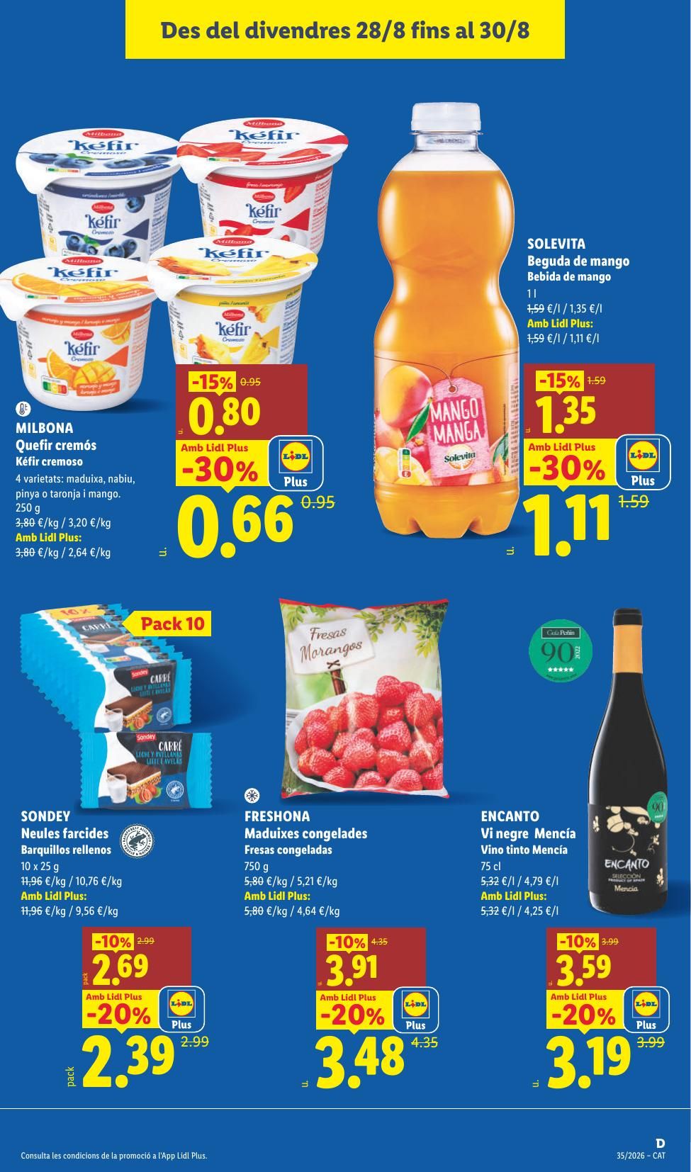 Folleto Lidl Alimentación · 24 de agosto de 2026 – 30 de agosto de 2026 — Página 25