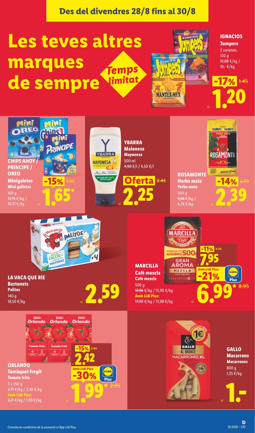 Folleto Lidl Alimentación · 24 de agosto de 2026 – 30 de agosto de 2026 — Página 37