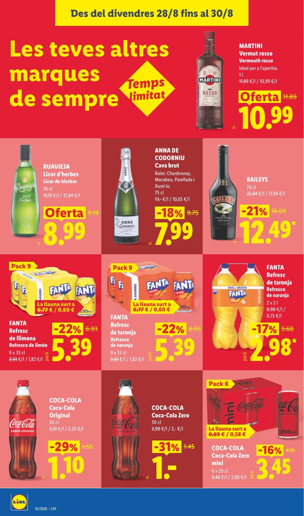 Folleto Lidl Alimentación · 24 de agosto de 2026 – 30 de agosto de 2026 — Página 38