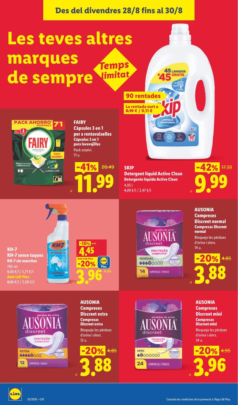 Folleto Lidl Alimentación · 24 de agosto de 2026 – 30 de agosto de 2026 — Página 40
