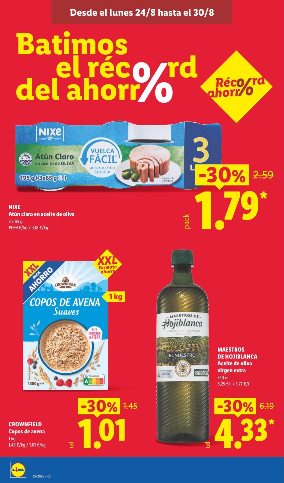 Folleto Lidl Alimentación · 24 de agosto de 2026 – 30 de agosto de 2026 — Página 2
