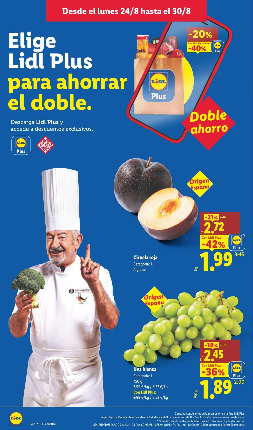 Folleto Lidl Alimentación · 24 de agosto de 2026 – 30 de agosto de 2026 — Página 4